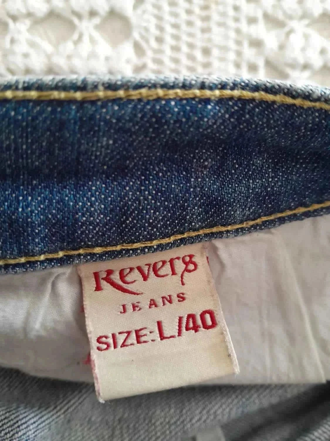 Jupe en jeans, taille L (40) Marque Revers jeans – photo 8
